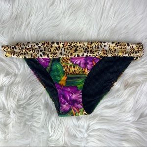 Victoria’s Secret bikini bottom leopard floral print size Medium